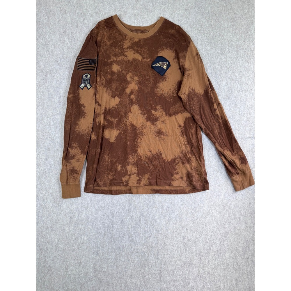 k148. Nike New England Patriots Salute to Service Long Sleeve Shirt Mens XL NFL